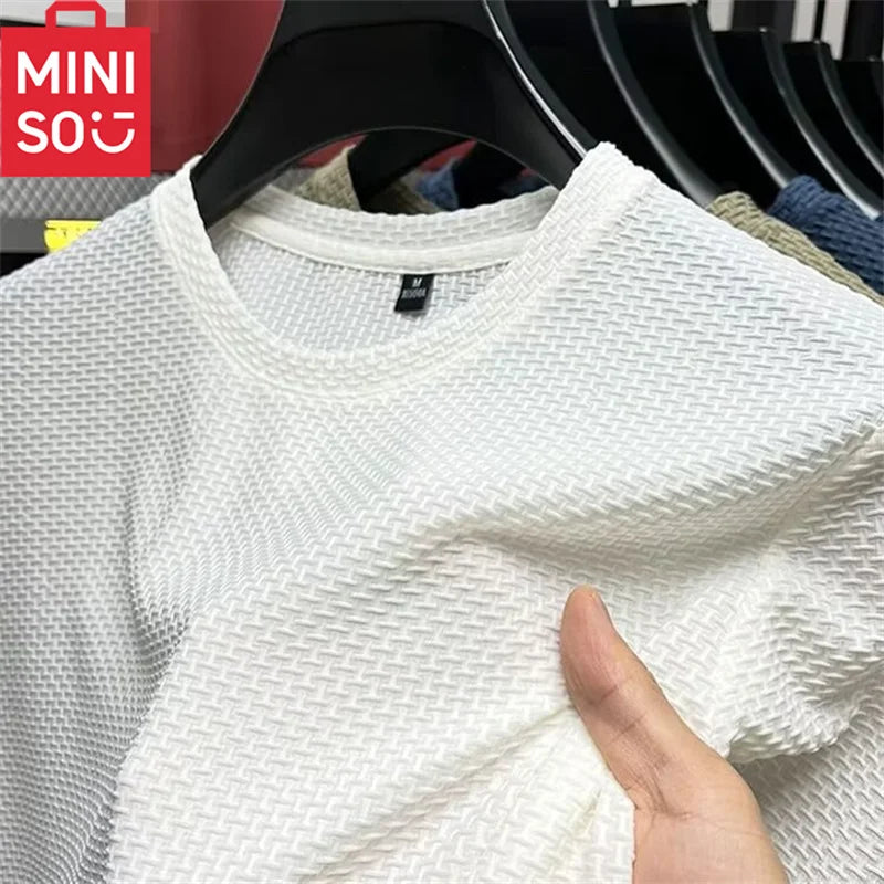 Bamboo Mesh Ice Silk T-shirt